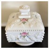 Vintage Milk Glass Pitchers and Lidded Candy Dish Set