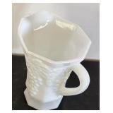 Vintage Milk Glass Pitchers and Lidded Candy Dish Set