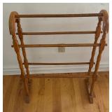 Vintage Wooden Quilt Stand