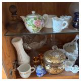 Collection of Vintage Decorative Glassware, Porcelain, and Ceramic Items