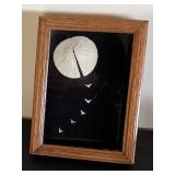 Seaside Decor Collection with Framed Shell Art, Otagiri Vase, Wood Fish Sculptures, and Nautilus Shell