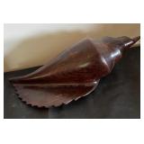 Seaside Decor Collection with Framed Shell Art, Otagiri Vase, Wood Fish Sculptures, and Nautilus Shell