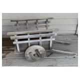 Vintage Wooden Garden Wagon Decor