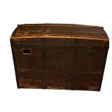 Vintage Steamer Trunk with Dome Top