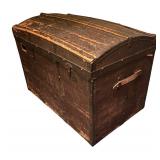 Vintage Steamer Trunk with Dome Top
