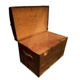 Vintage Steamer Trunk with Dome Top