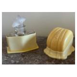 Vintage Vanity Accessories Set with Mirror, Brushes, Boxes, and More