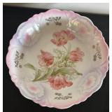 Collection of Vintage Hand-Painted Floral Serving Bowls and Dishes