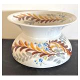 Vintage Porcelain Spittoon with Hand-Painted Floral Design