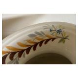 Vintage Porcelain Spittoon with Hand-Painted Floral Design