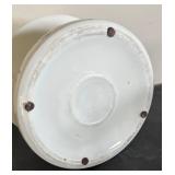 Vintage Porcelain Spittoon with Hand-Painted Floral Design