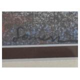 Framed Pastel Print by Leonard D. Sonen - Barn Landscape