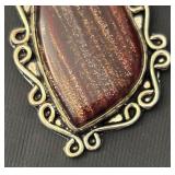 Sterling Silver Necklace and Pendant with Baroque Pearls