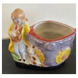 Set of 5 Vintage Porcelain Planter Figurines Assorted Styles