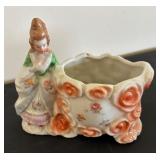 Set of 5 Vintage Porcelain Planter Figurines Assorted Styles