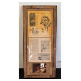 Framed Buffy Murai Floral Print with Butterflies