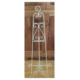 White Decorative Metal Easel Stand