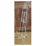 White Decorative Metal Easel Stand