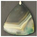 Sterling Silver Necklace with Agate Pendant