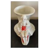 Set of 9 Vintage Porcelain Planter and Vase Figurines