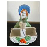 Set of 9 Vintage Porcelain Planter and Vase Figurines