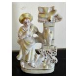 Set of 9 Vintage Porcelain Planter and Vase Figurines