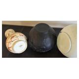 Set of 3 Vintage Decorative Vases Including Carlsbad