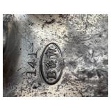 Antique Victorian B&W Metal Art Nouveau Jewelry Casket / Antique B & W 1411 Jewelry Casket