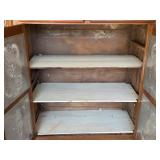 Antique Jelly Cabinet with Tin Panels and Drawers
