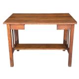 Vintage Arts and Crafts Mission Style Oak Table