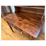 Antique Wooden Kitchen Hoosier Cabinet With Drawers and Flour Bins