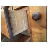 Antique Wooden Kitchen Hoosier Cabinet With Drawers and Flour Bins