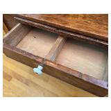 Antique Wooden Kitchen Hoosier Cabinet With Drawers and Flour Bins