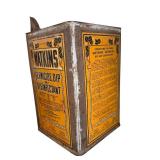 Vintage Watkins Germicide Dip and Disinfectant 5-Gallon Tin Can
