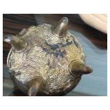 Antique Art Nouveau Metal Jewelry Casket Box