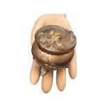 Antique Art Nouveau Metal Jewelry Casket Box