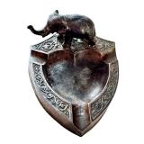 Vintage Cast Metal Elephant Ashtray