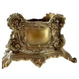 Vintage Ornate Metal Desk Organizer