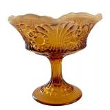 Vintage Fenton Caramel Opalescent Compote Bowl 5 Inch