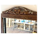 Vintage Wall Mirror with Decorative Frame