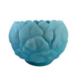 Set of 3 Vintage Fenton Blue Satin Bowls and Candy Dish including Vintage Fenton Basket Weave Candy Bowl