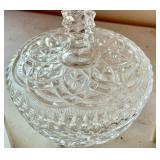 Collection of 6 Vintage Pressed Glass Dishes and Bowls