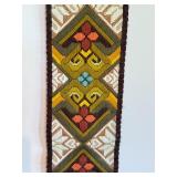Vintage Needlepoint Bell Pull with Ornate Pattern