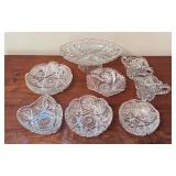 Assorted Vintage Crystal Bowls and Serving Pieces Collection