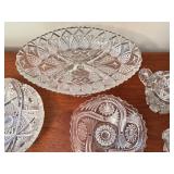 Assorted Vintage Crystal Bowls and Serving Pieces Collection