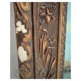 Framed Landscape Oil Painting with Ornate Frame