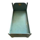 Vintage Wooden Doll Bed with Animal Decals