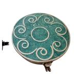 Pair of Vintage Mexican Mini Trinket Boxes with Abalone and Turquoise Inlay