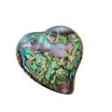 Pair of Vintage Mexican Mini Trinket Boxes with Abalone and Turquoise Inlay