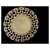 Assorted Collection of 8 Antique Milk Glass Plates and Trays